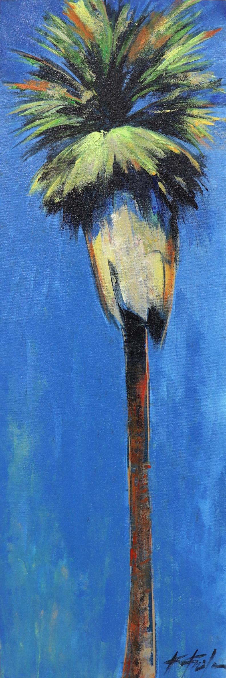 Kathleen Keifer Landscape Painting - Winter Palm