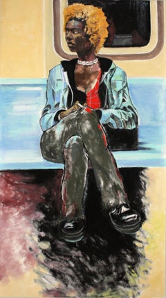 BLONDIE : Peinture à l'huile sur toile