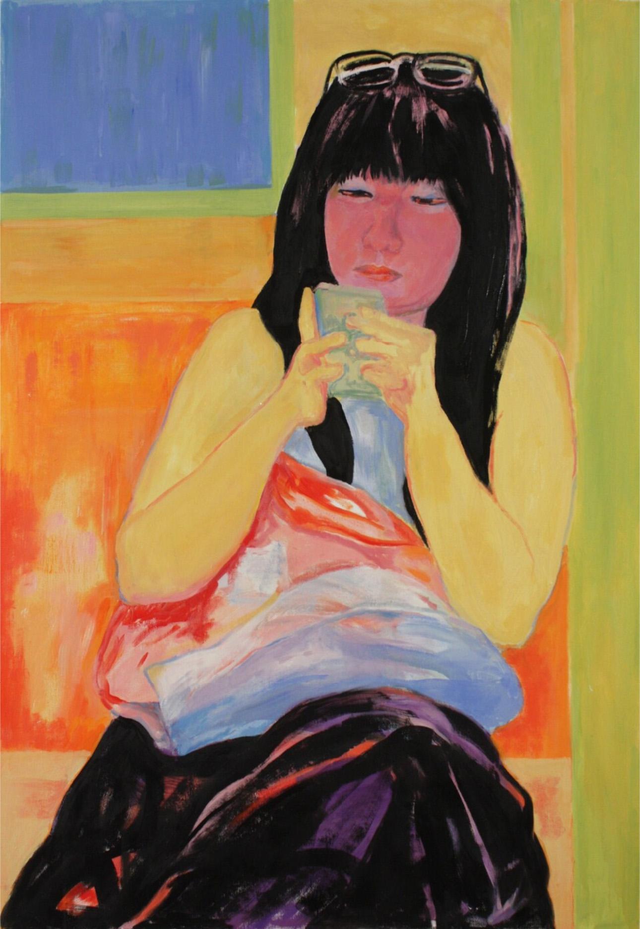 Portrait Painting de Kathleen Migliore-Newton - Viaje virtual : pintura al óleo sobre lienzo