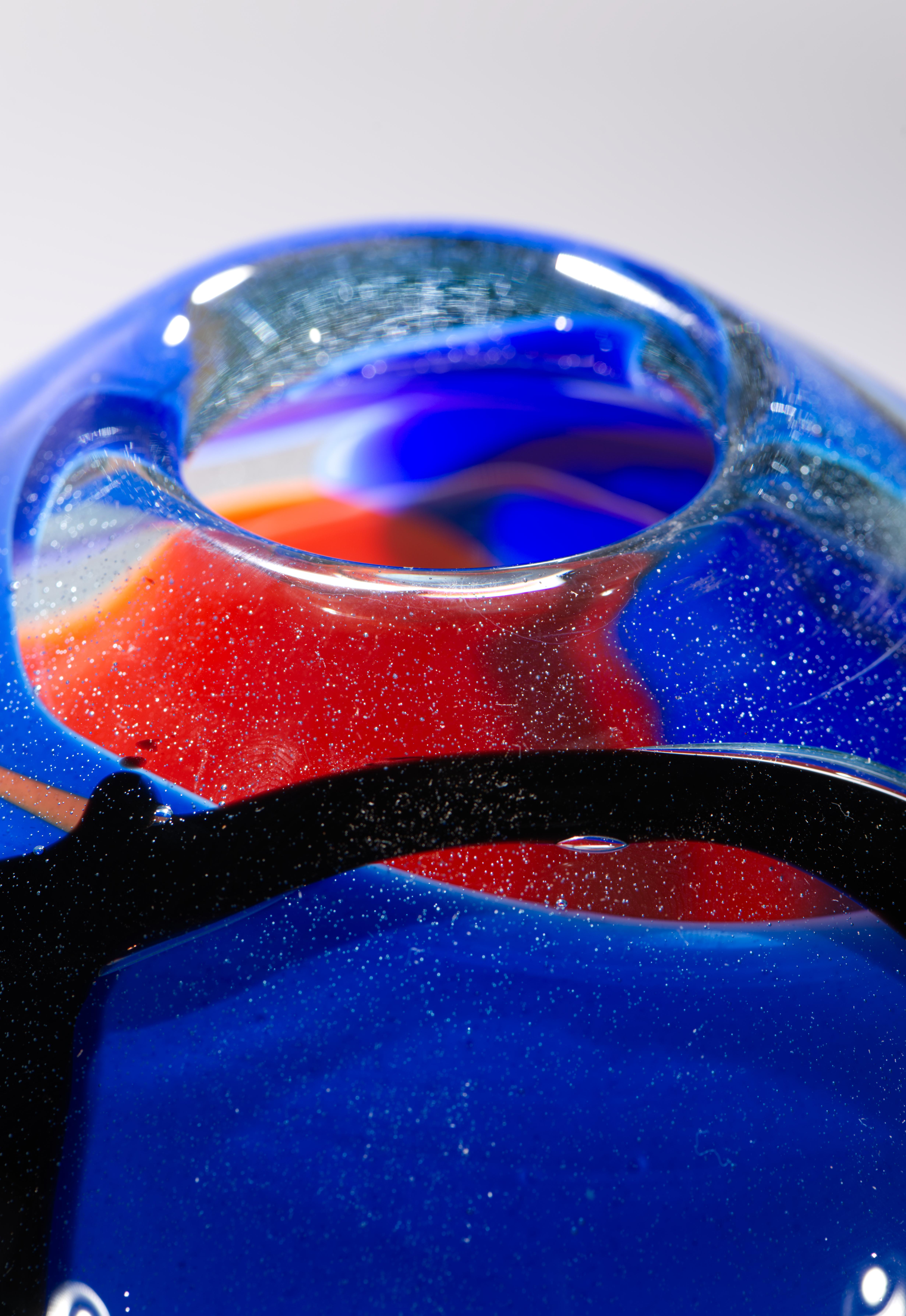 Americano Vaso di Kathleen Mulcahy, Studio Art Glass americano, 1979 in vendita