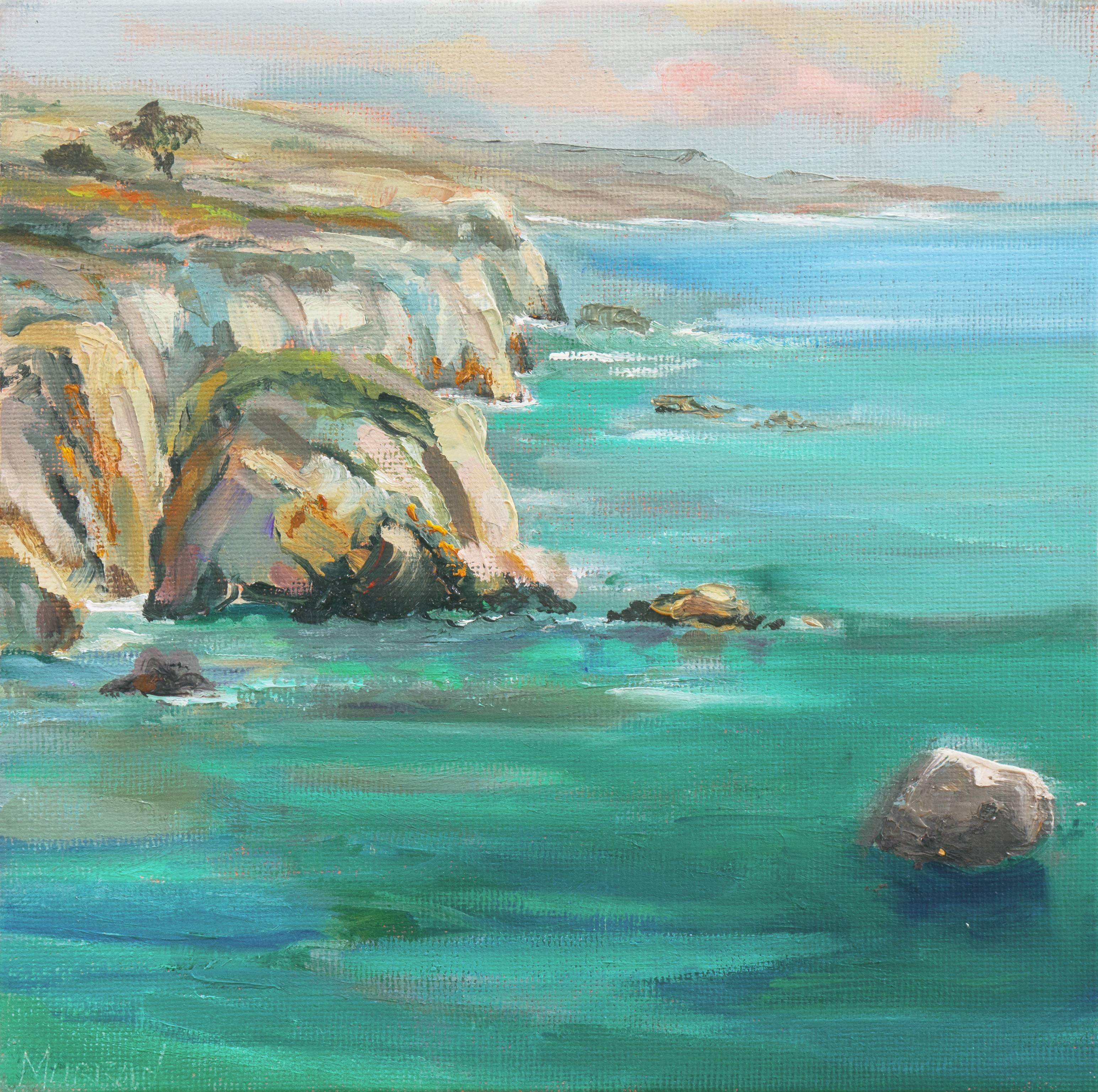 Kathleen Murray Landscape Painting - California Seascape, 'Big Sur Coast', Monterey Woman Artist
