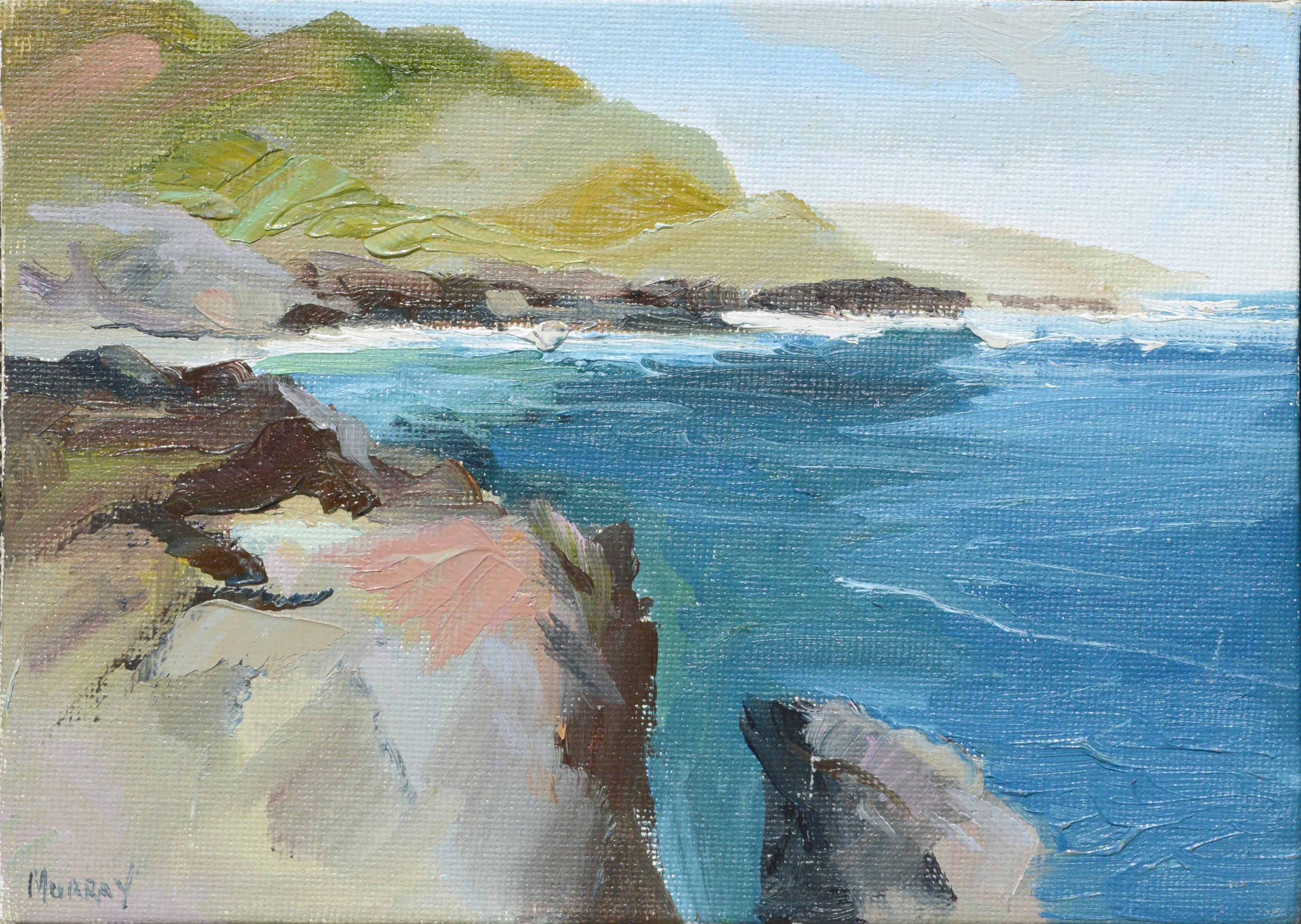 Kathleen Murray Landscape Painting - Diminutive Big Sur Coastal Landscape