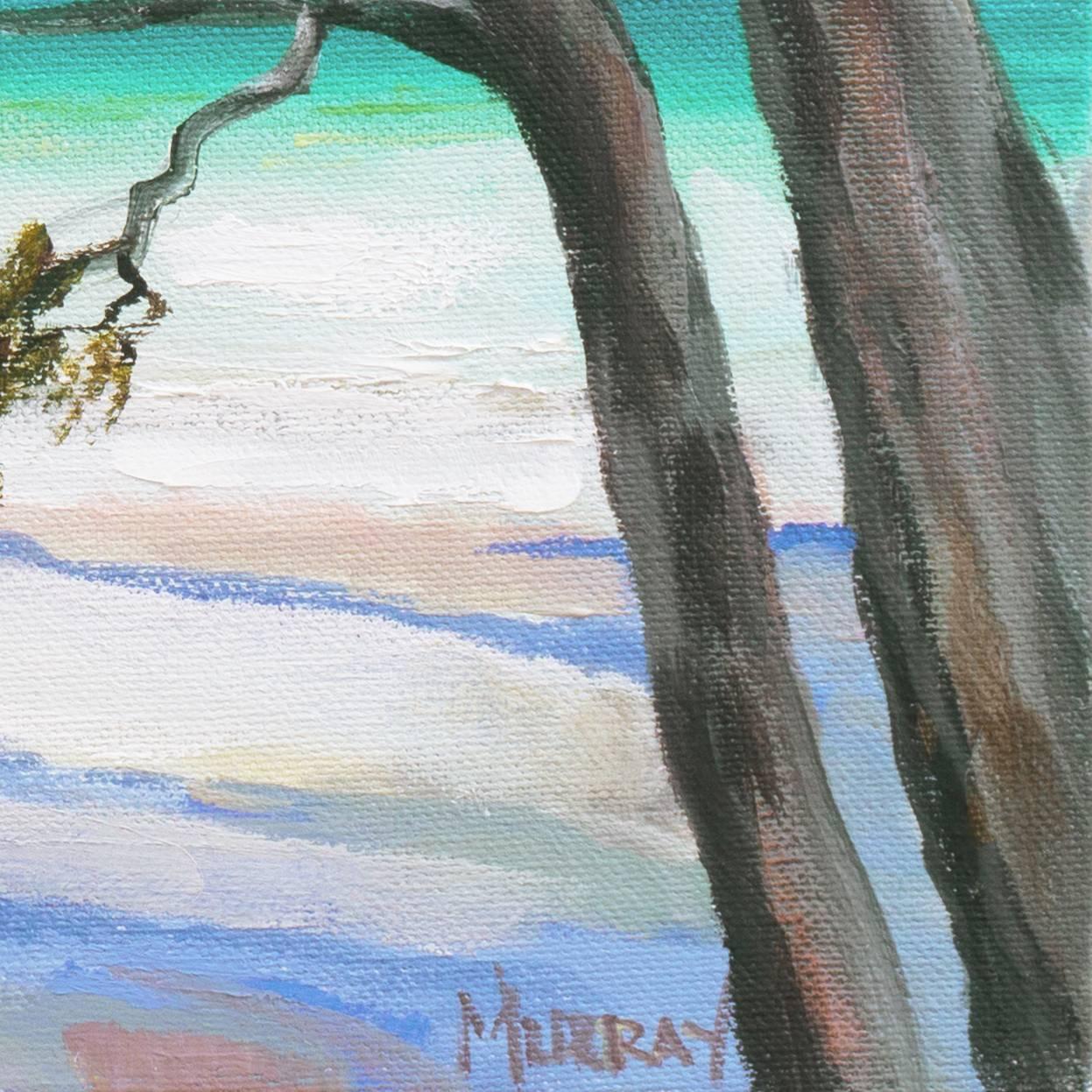 'Carmel Beach, Low Tide', California Woman Artist - Painting by Kathleen Murray