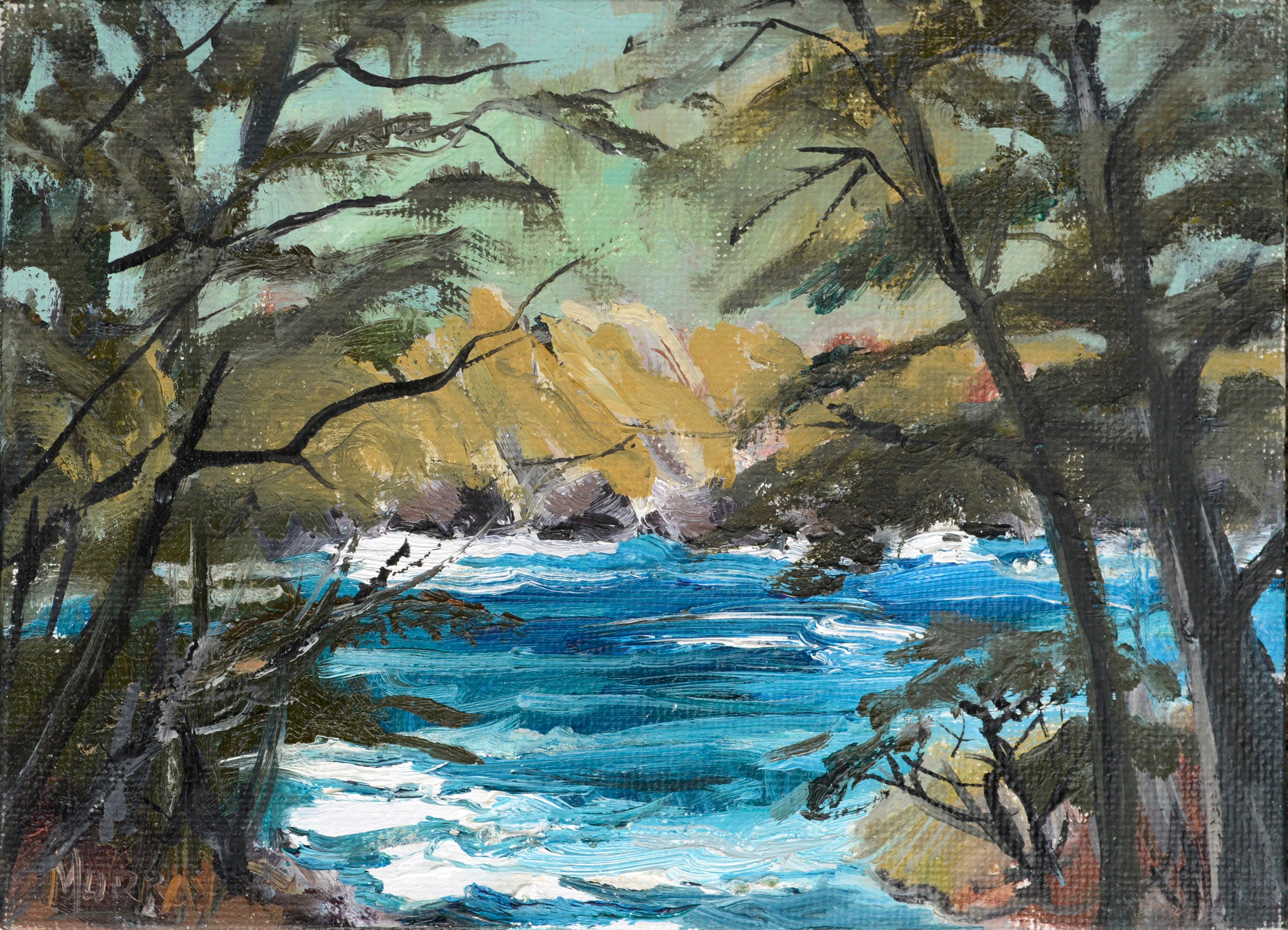 Kathleen Murray Landscape Painting -  "Cypress Cove" Pt. Lobos, Carmel