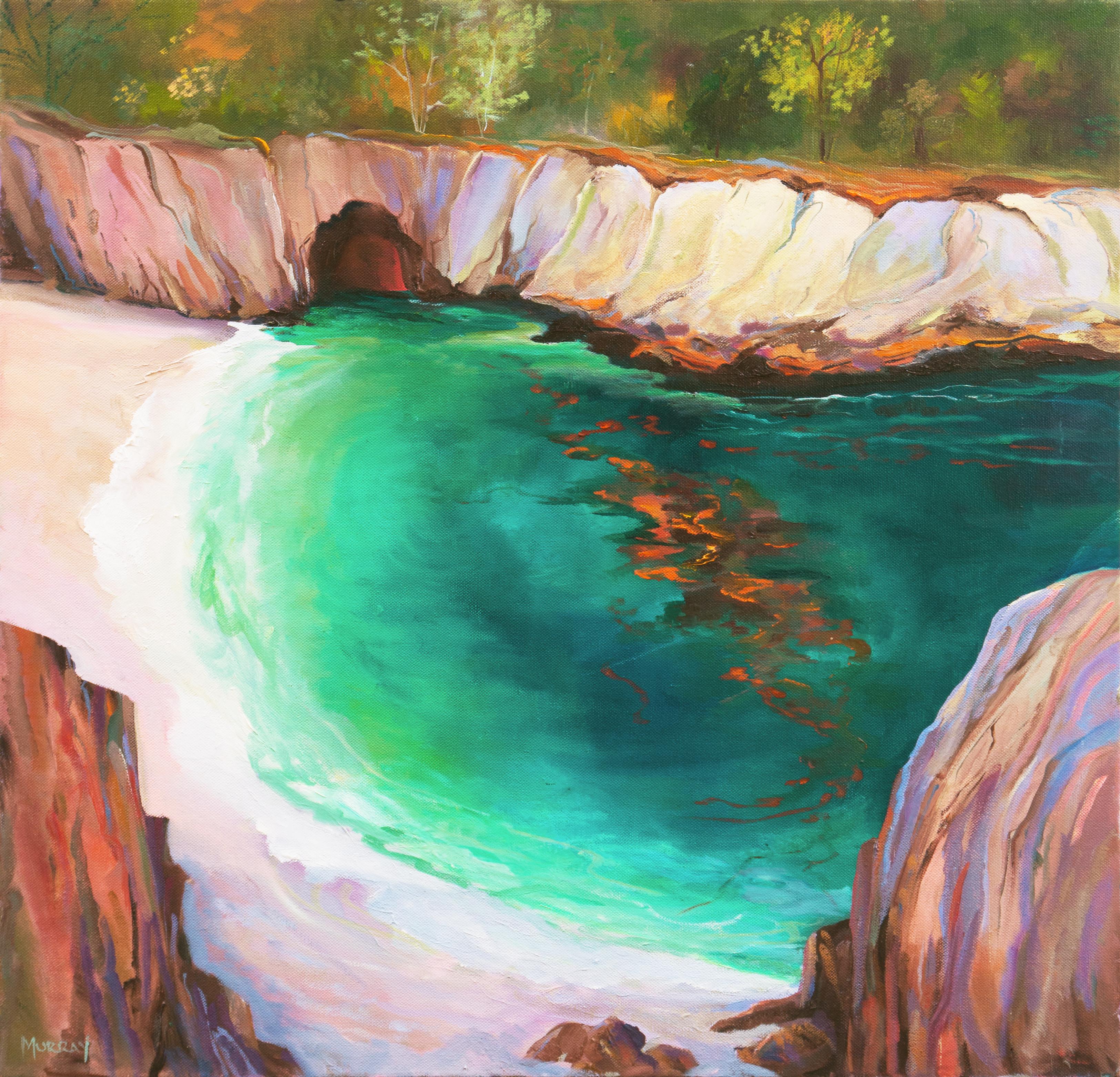 Kathleen Murray Landscape Painting - Hidden Cove, Big Sur 