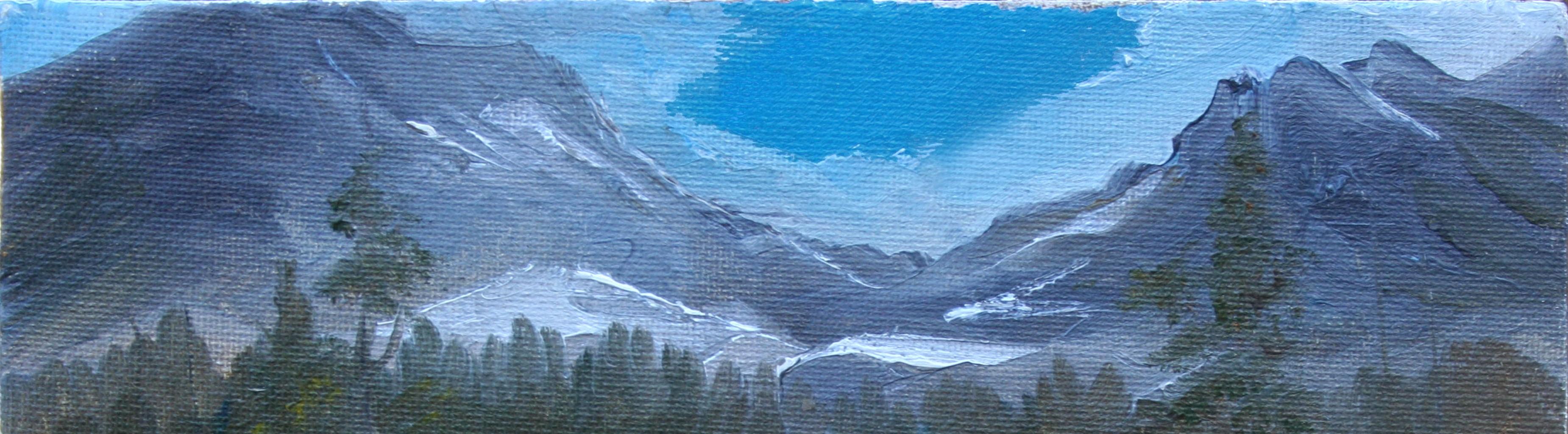 Paysage de montagne de la Haute Sierra en vente 1