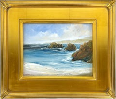 Bassa marea a Carmel, paesaggio marino contemporaneo sull'Oceano Pacifico