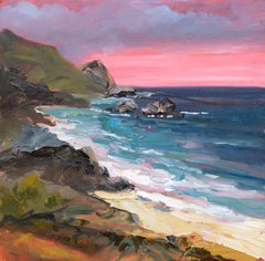 Tramonto rosa alla baia - Paesaggio