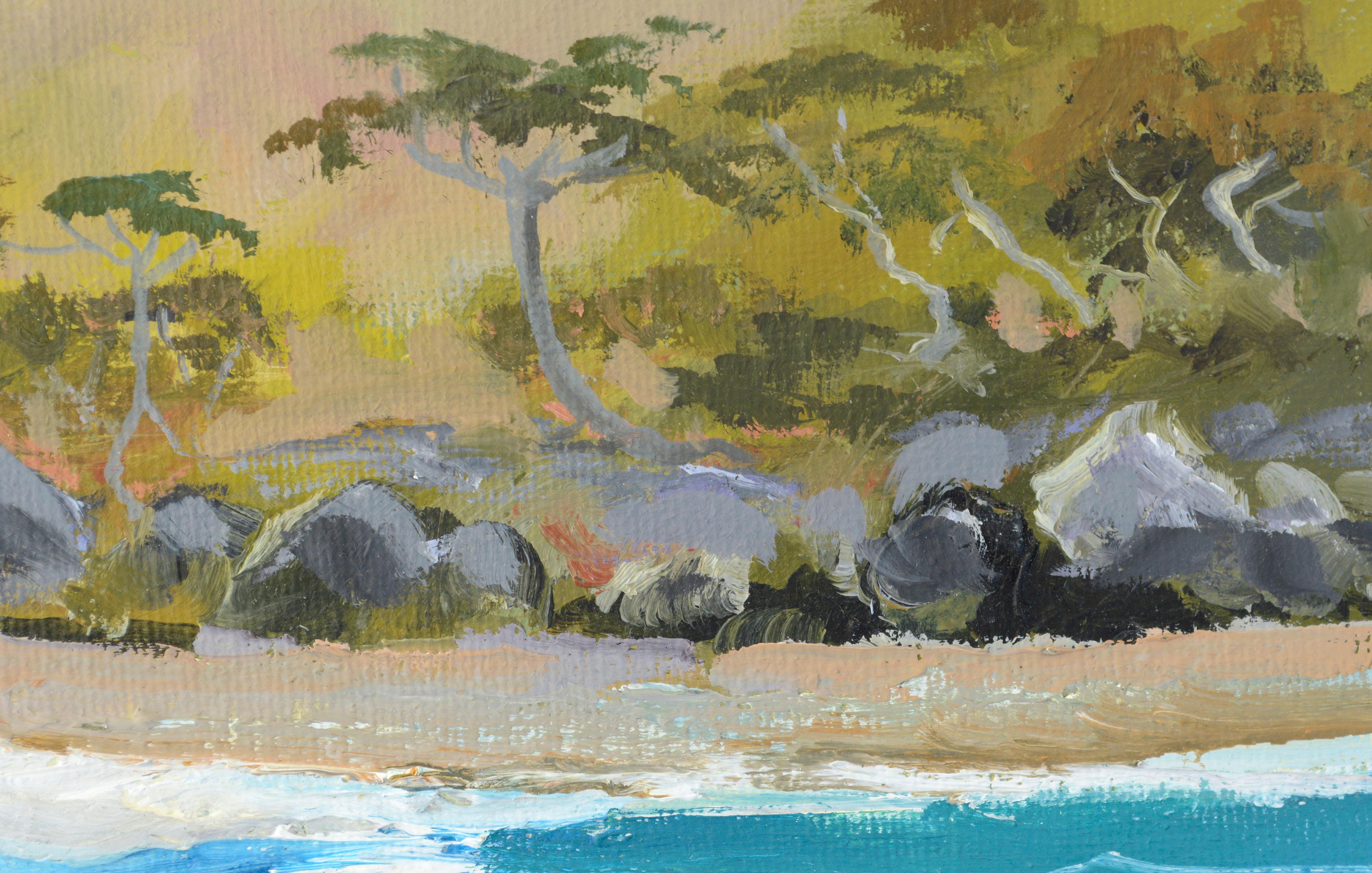 Monterey- Meereslandschaft #12 – „Das Landen“ (Amerikanischer Impressionismus), Painting, von Kathleen Murray