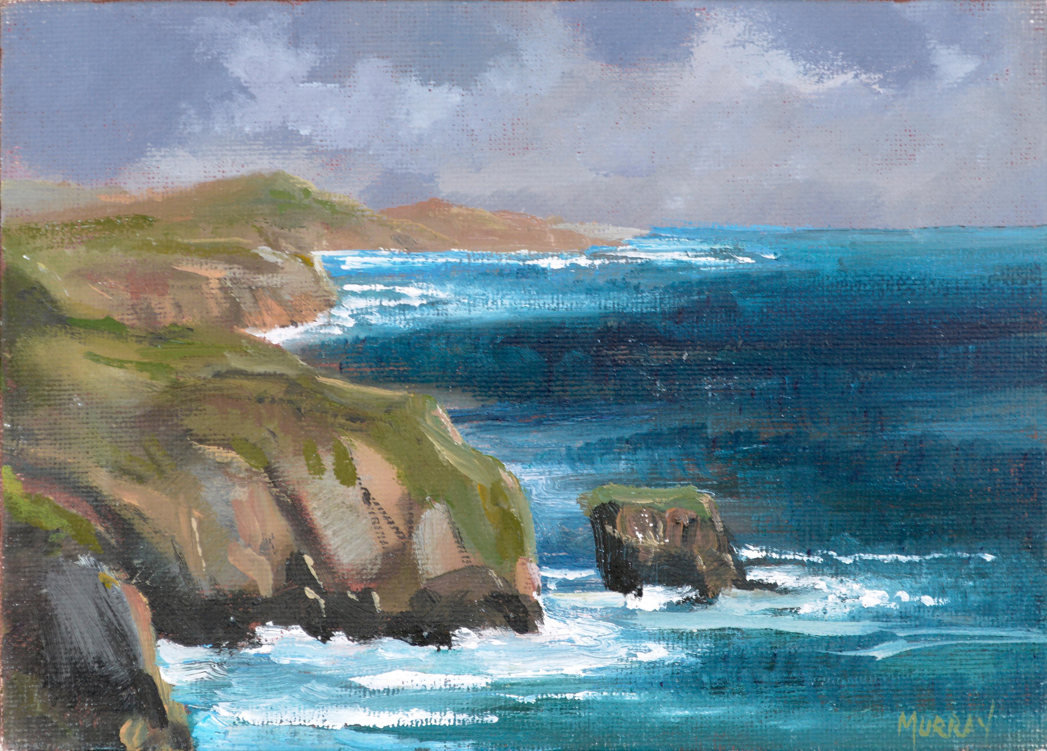Kathleen Murray Landscape Painting - Seascape "Big Sur Looking South"