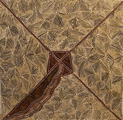 Used Aboriginal Painting by Kathleen Petyarre