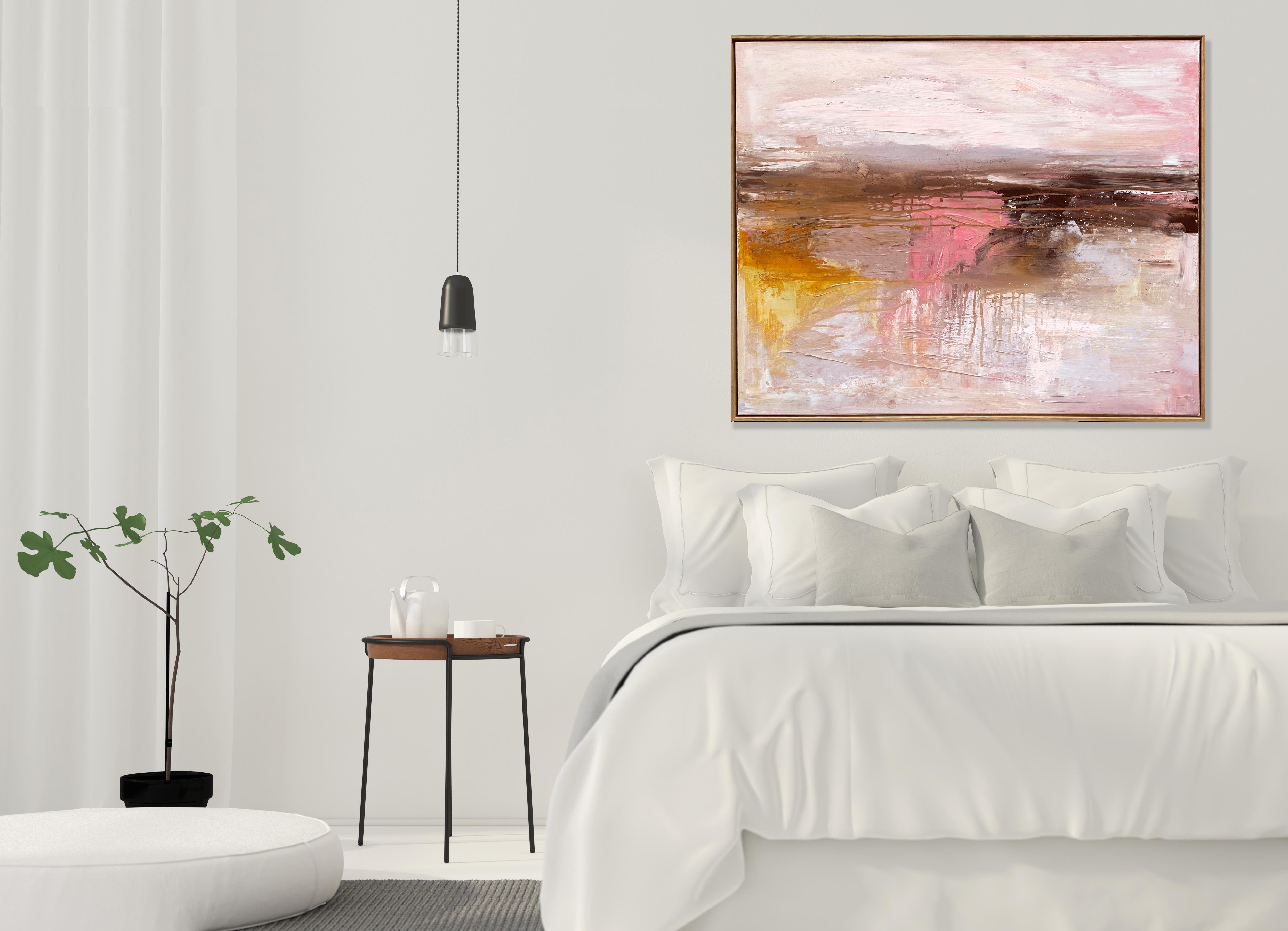 Coastal Pink - Painting by Kathleen Rhee