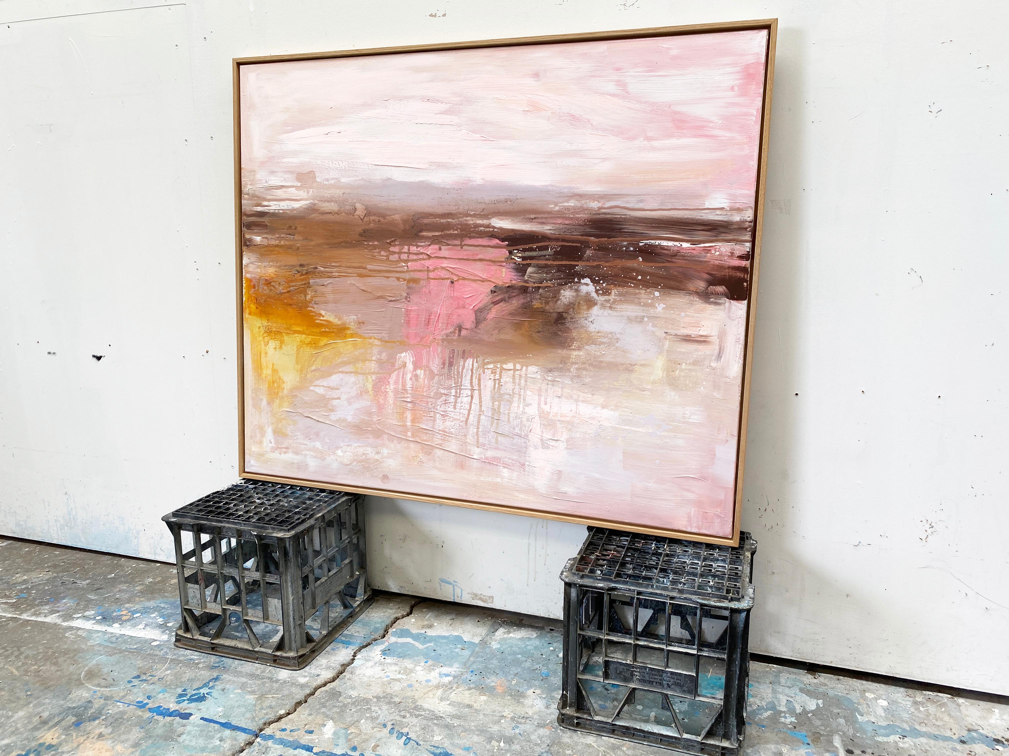 Coastal Pink - Abstract Painting by Kathleen Rhee