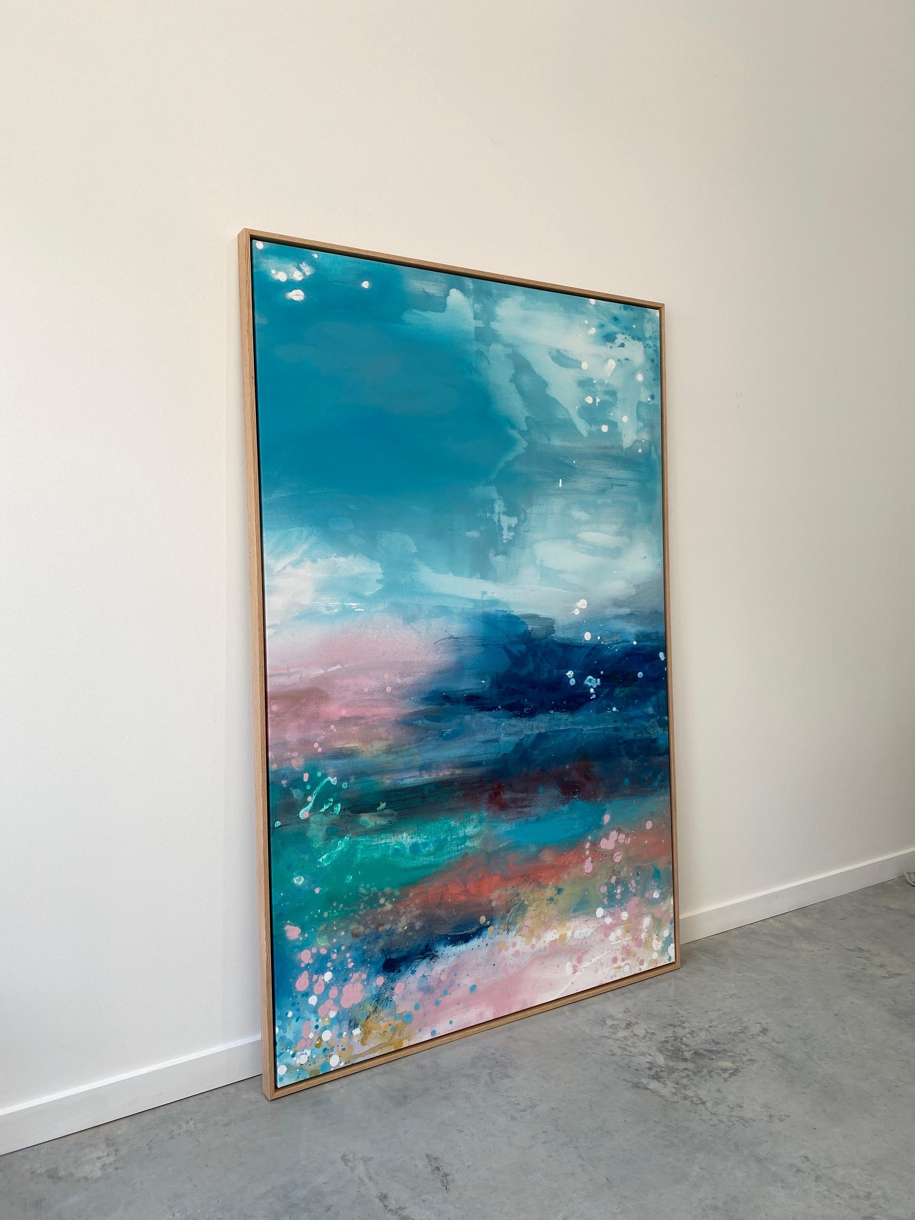 'Colourscape'

Brighten and enliven your space with this colorful expressive abstract landscape. Vibrant colours of joy alongside a bright Australian blue sky. Painterly detailed textures, layered paint, ghostly shadows and expressive energy vibrate
