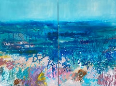 Dive In: Big is Beautiful Large Scale Abstract Diptych Collection