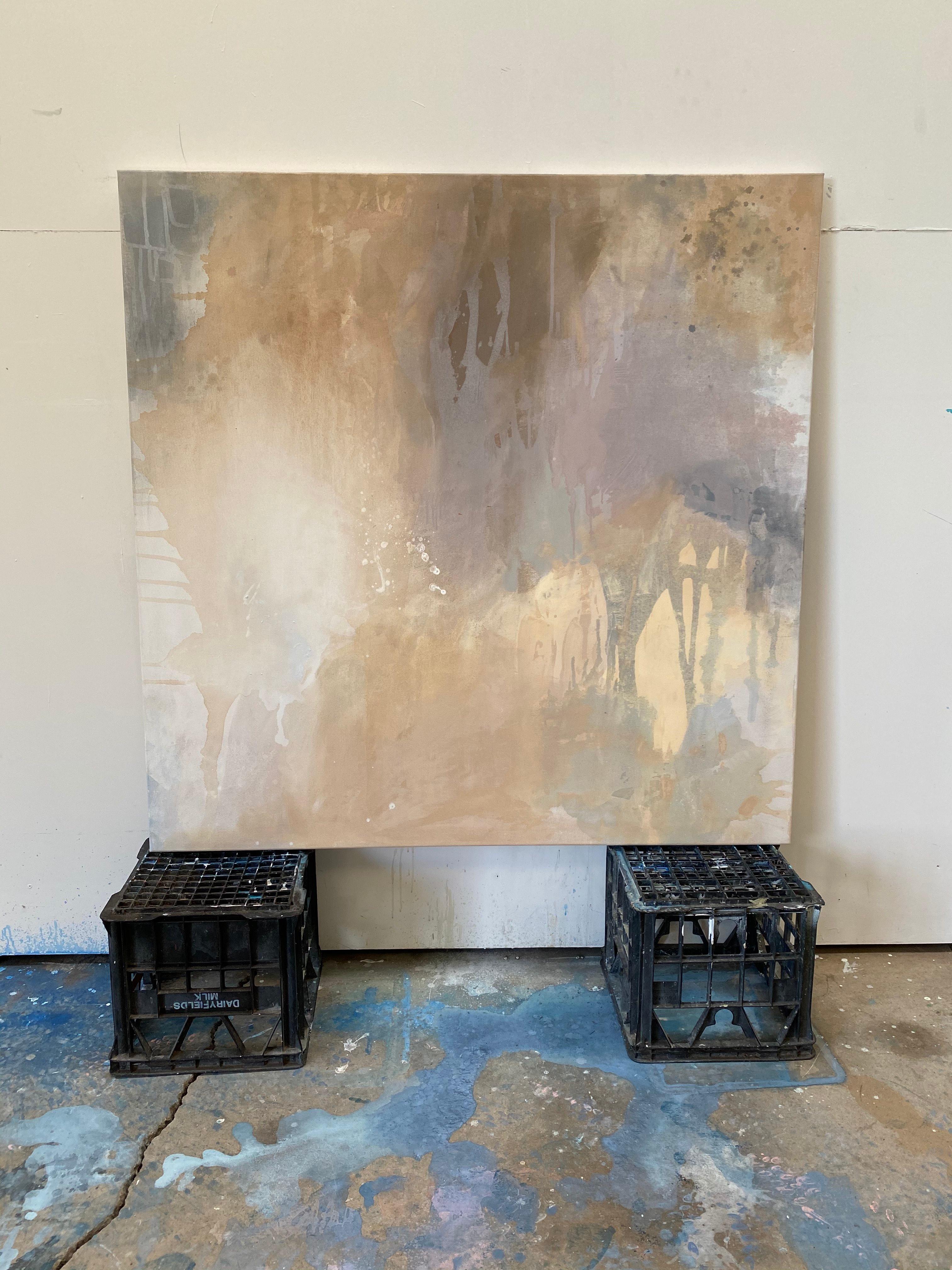 Expressions Sand - Abstrait Painting par Kathleen Rhee