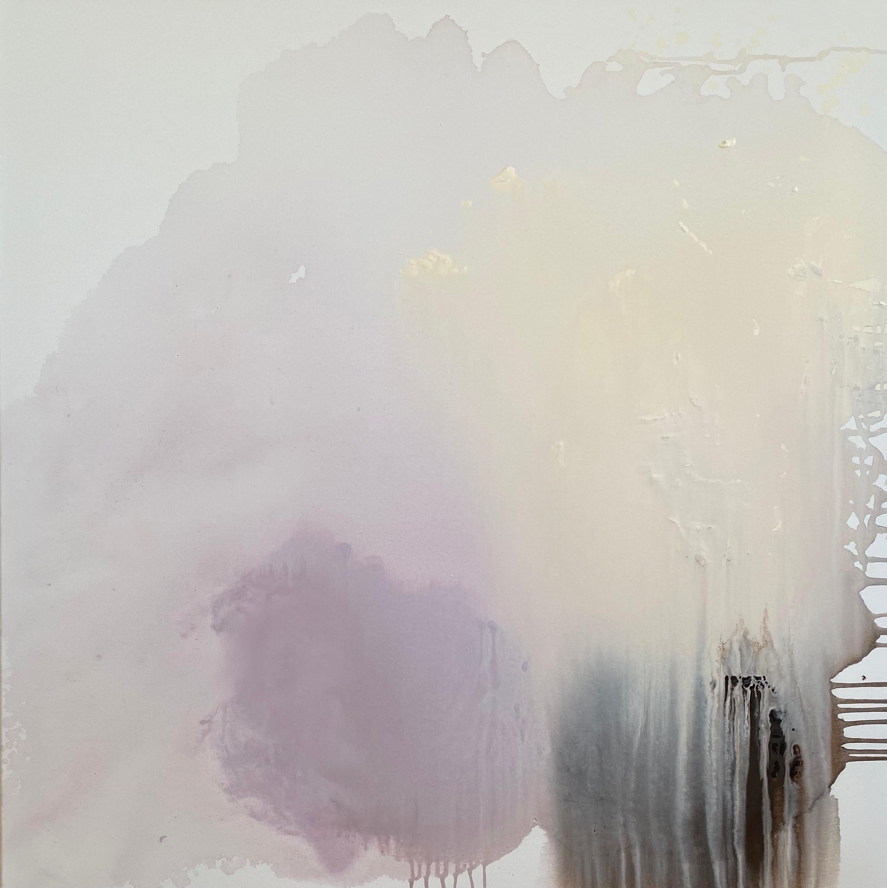 Kathleen Rhee Abstract Painting - Its Antique: Peace & Quiet Organic Modern Wabi Sabi abstract minimalist 