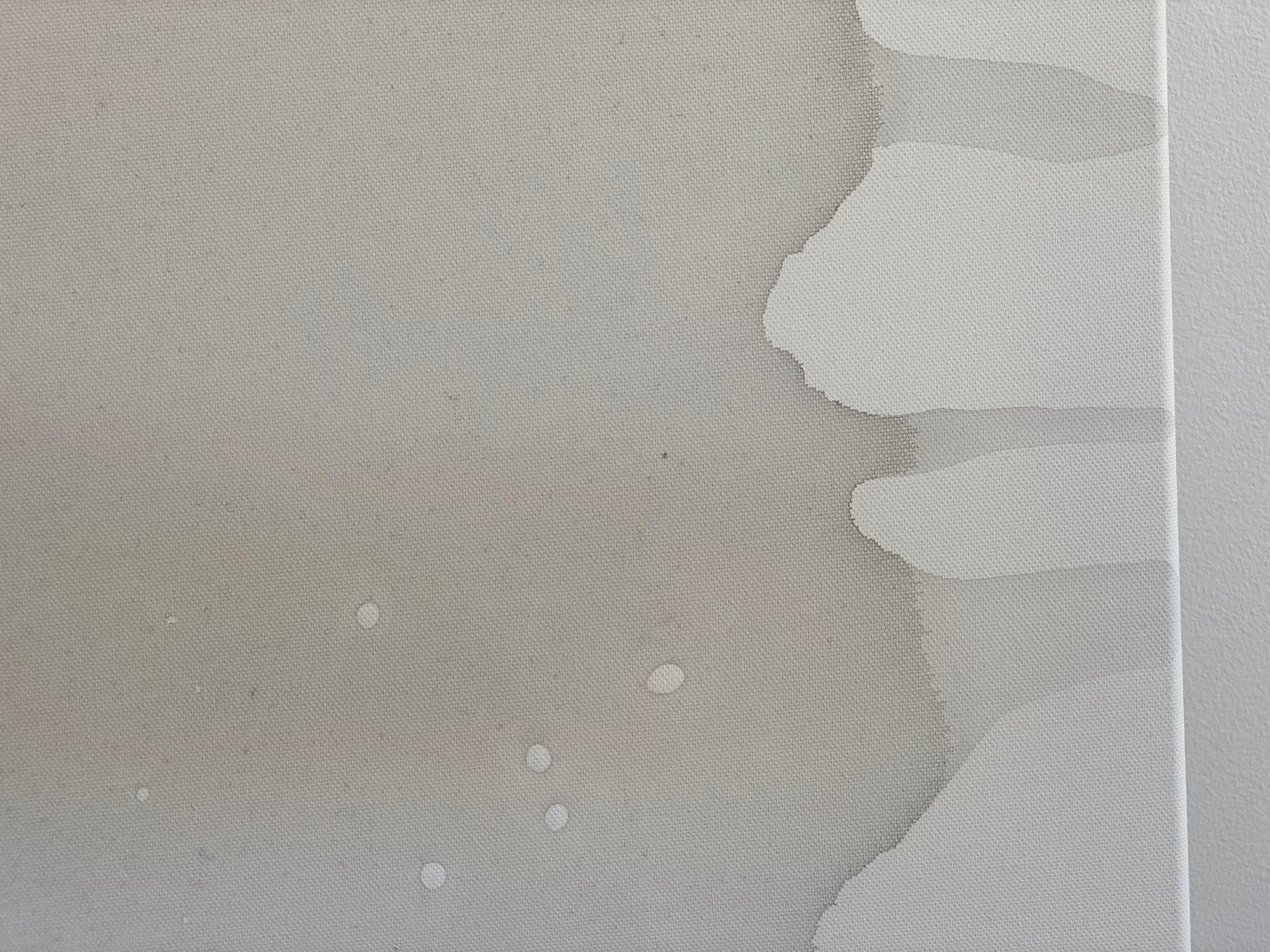 Its Black: Peace & Quiet Organische Moderne Wabi Sabi abstraktes minimalistisches Gemälde im Angebot 9