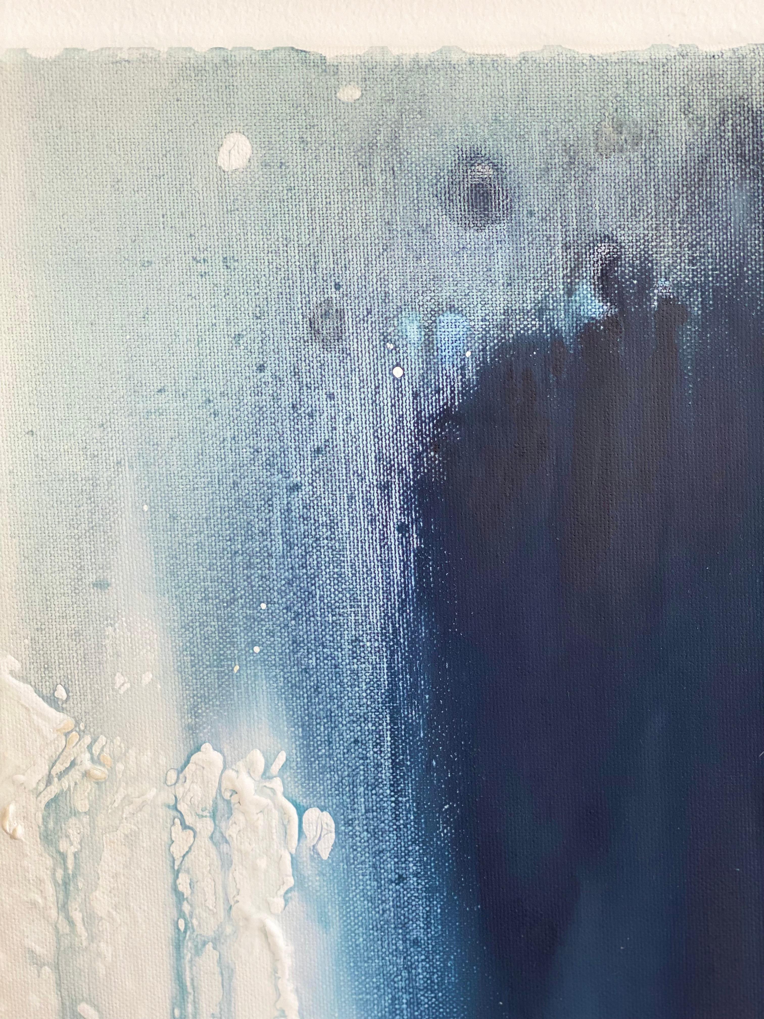 Its Blue: Peace & Quiet Organic Modern Wabi Sabi abstract minimalist painting  6