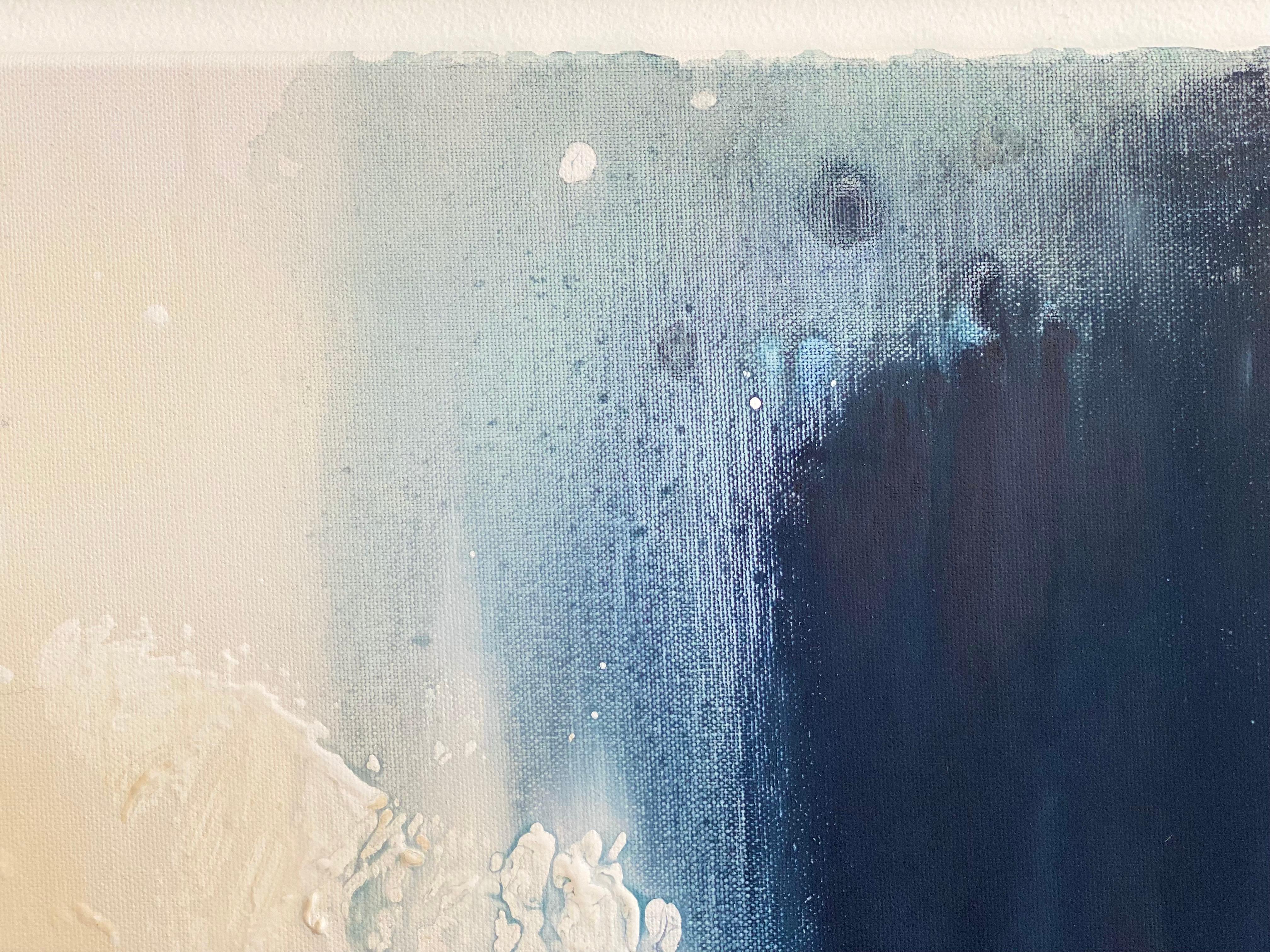 Its Blue: Peace & Quiet Organic Modern Wabi Sabi abstract minimalist painting  7