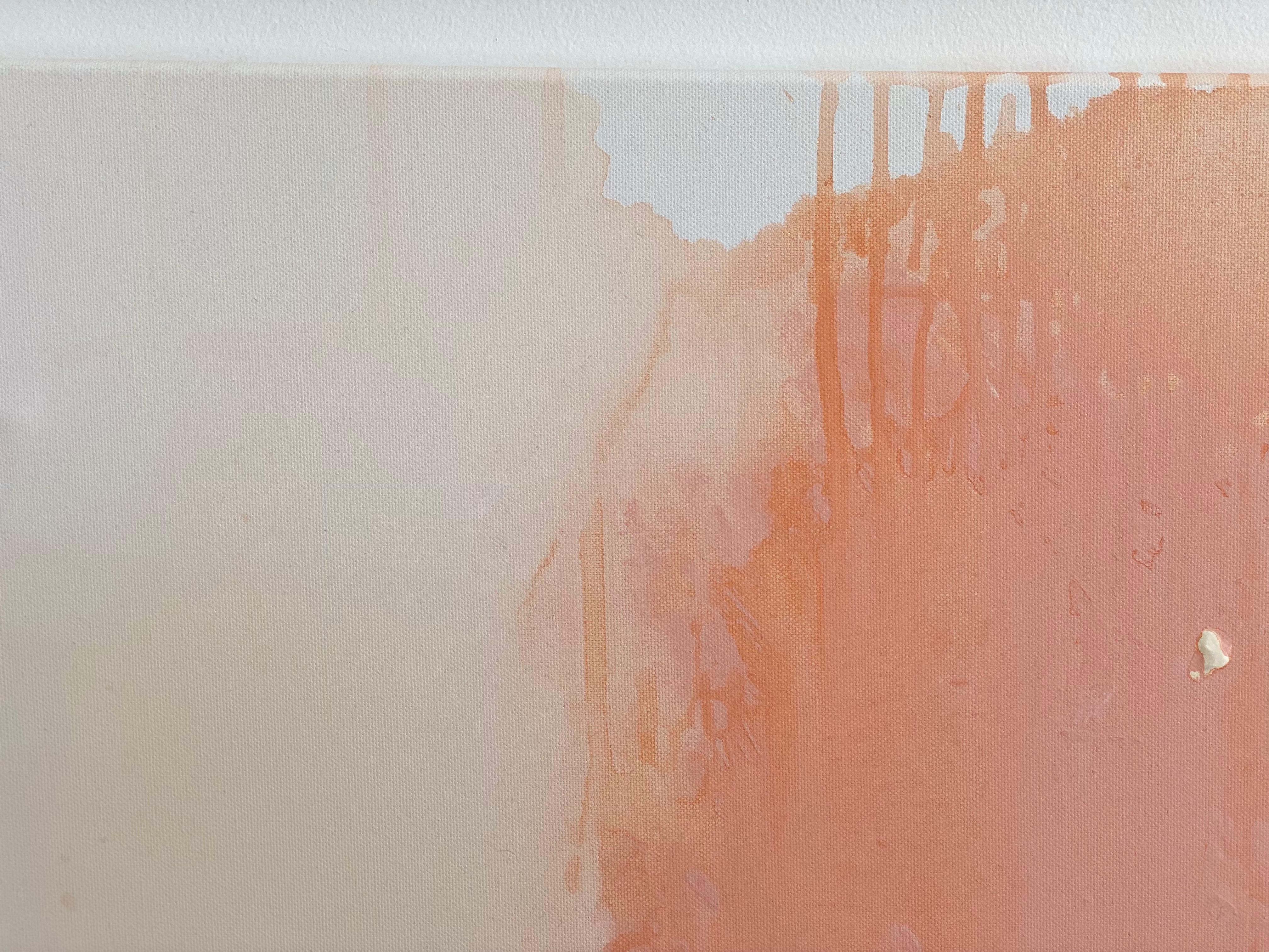 Il suo rosa: Pace e tranquillità Pittura organica moderna Wabi Sabi astratta minimalista 10