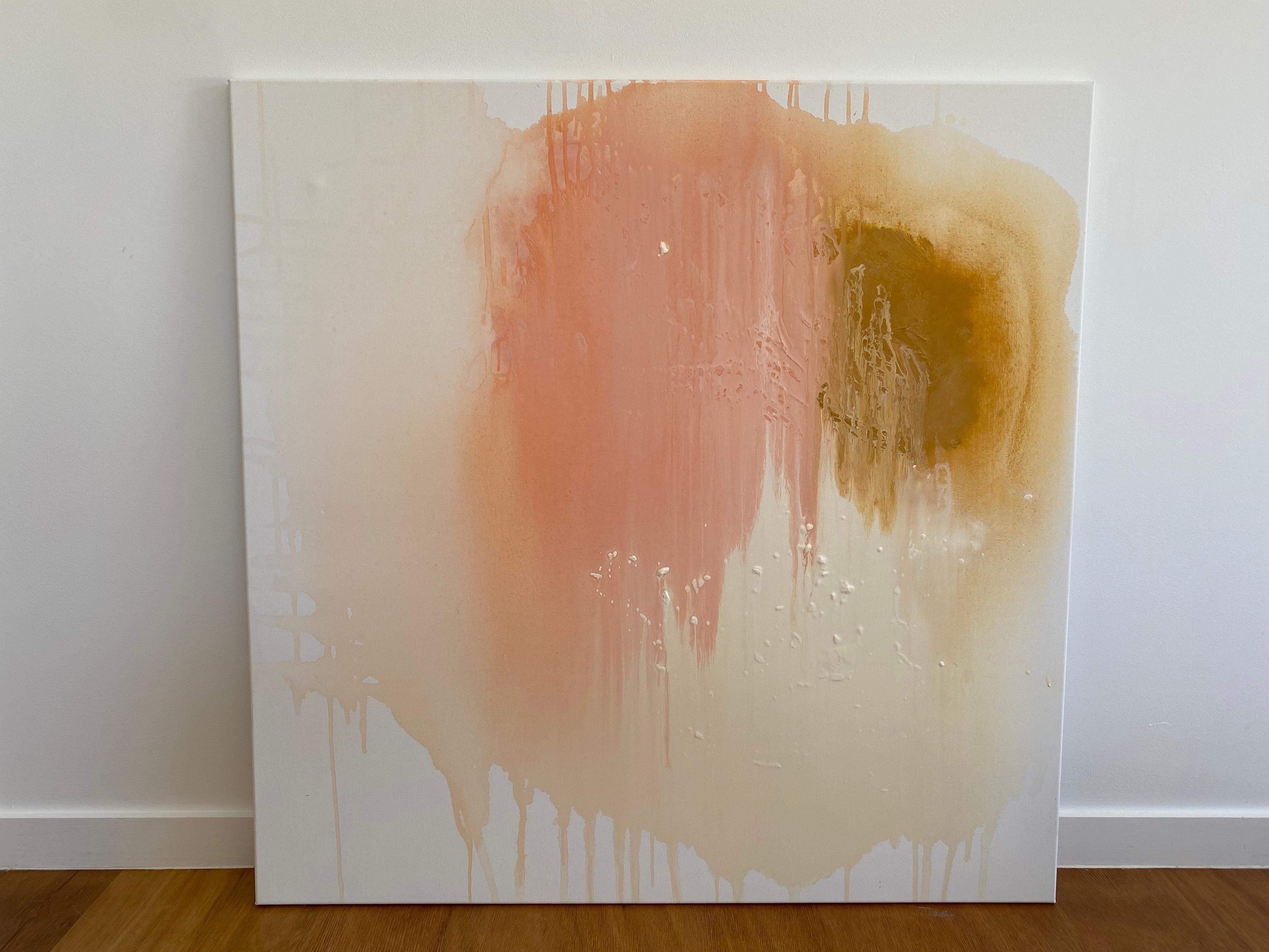 Its Pink: Peace & Quiet Organic Modern Wabi Sabi abstract minimalist painting 2