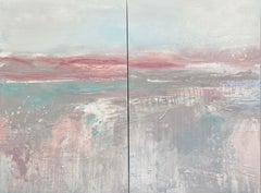  Nature of Calm: Big is Beautiful Large Scale Abstract Diptych Collection