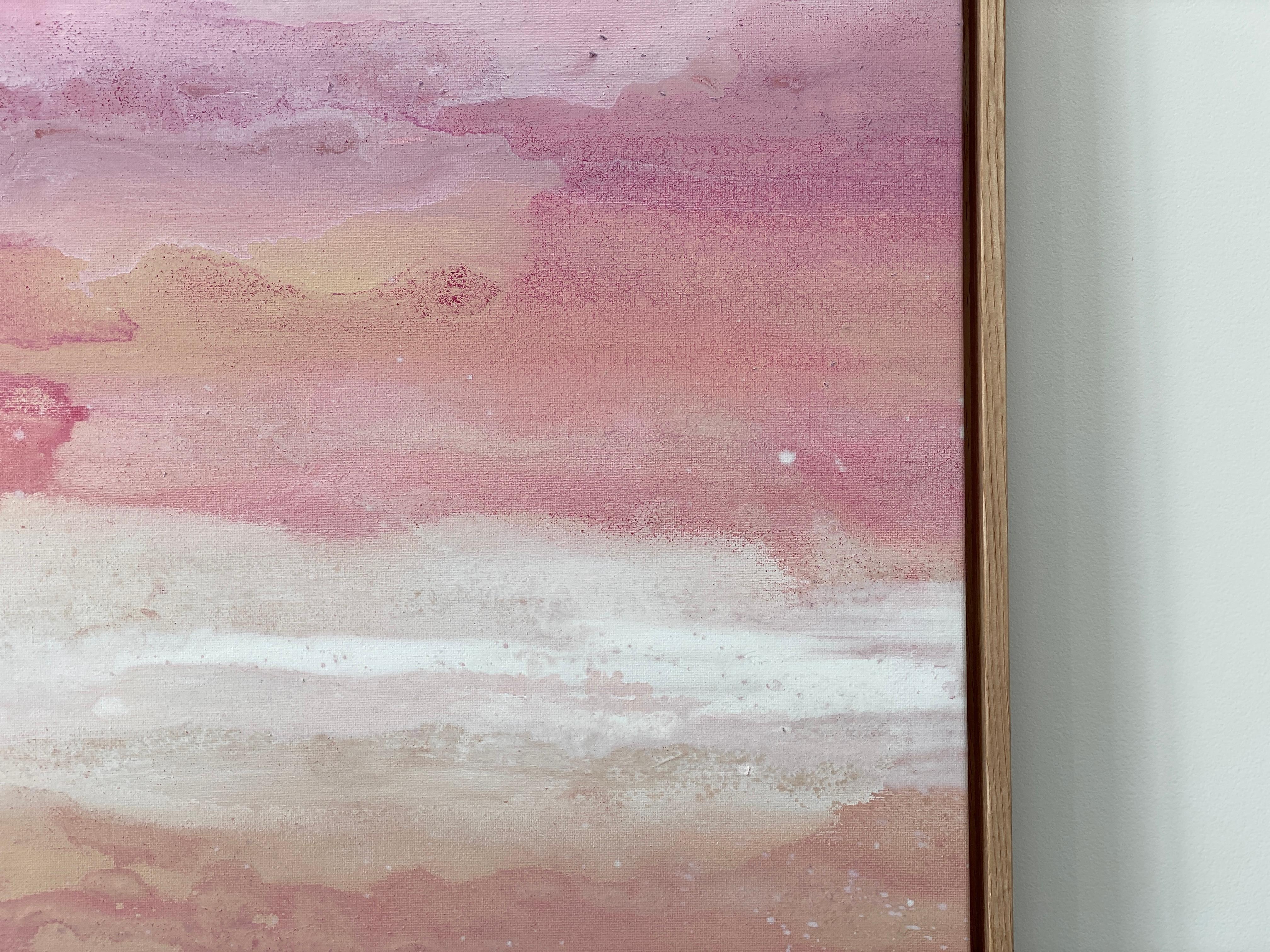 'Pink Coral'

A delicate, soft abstract expressionist painting in vibrant pinks, coral, white and earthy tones. Like visions of pink tidal waters at sunset or cloudy pinky afternoon skies you will feel the radiating calm, mediative energy. Painterly