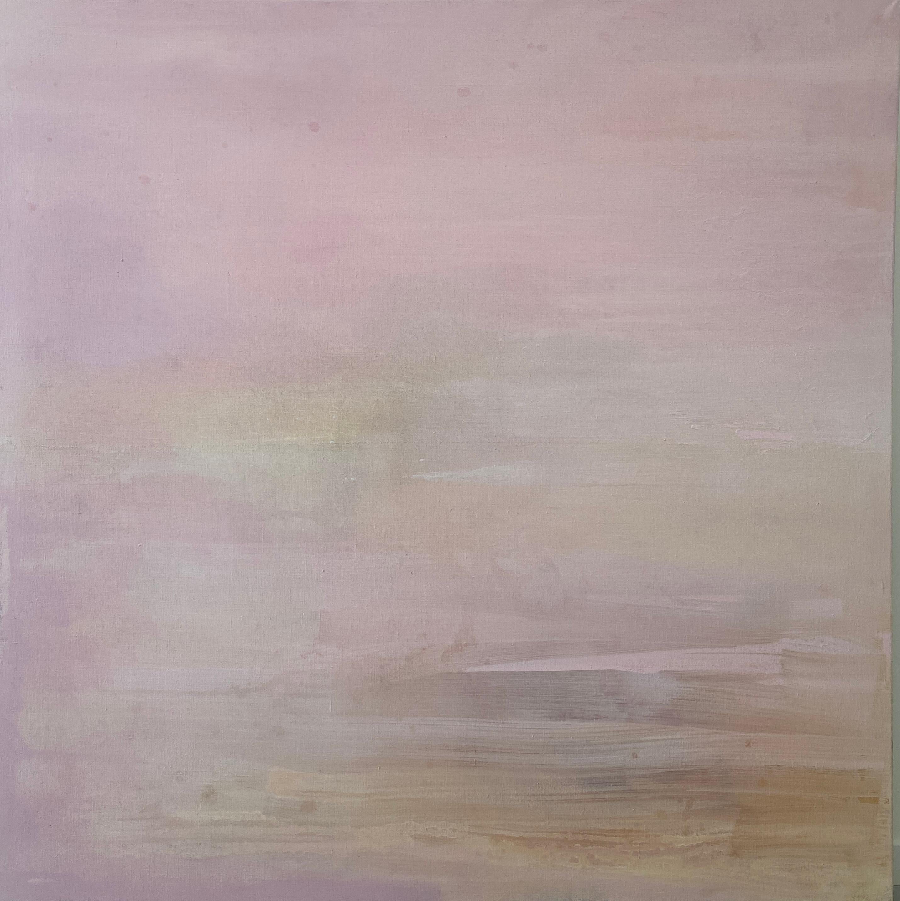 'Pink Peach' is from my minimalist abstract collection on high quality linen in my favourite colours. I love the challenge of painting in the minimalist style, it takes me two to three times longer than any other paintings. I am striving for beauty,