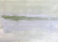 Tranquil Colour Olive Green Nordic Scandi abstract minimal white painting paper