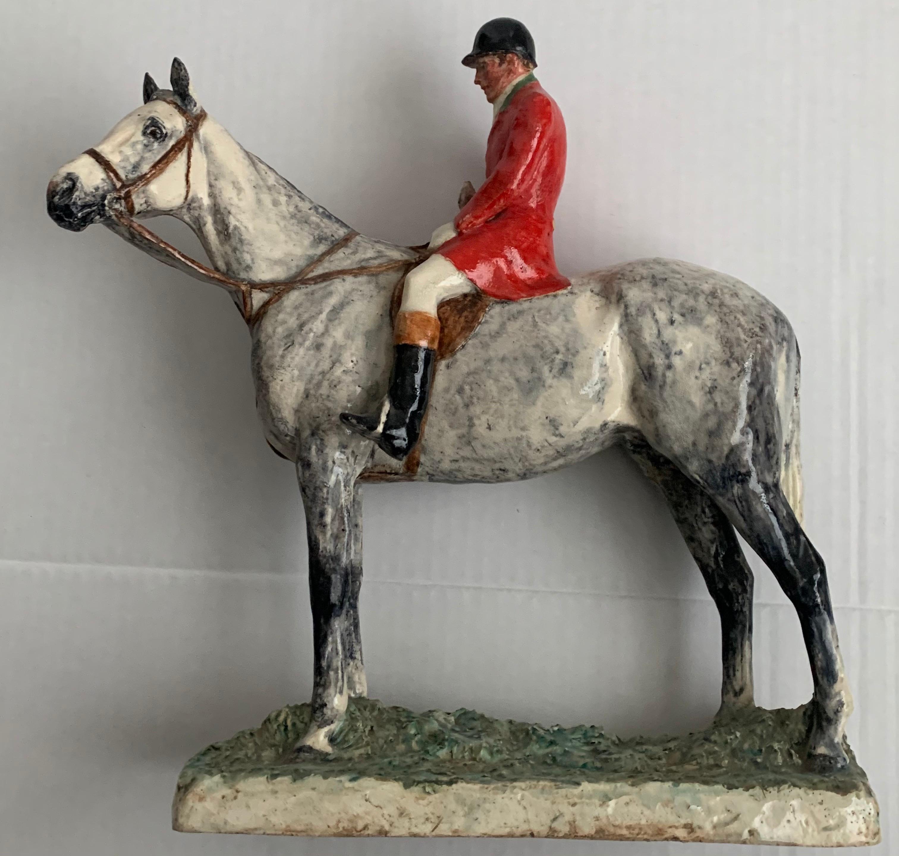 Kathleen Wheeler Crump Equestrian Figurine Ceramic Sculpture 7
