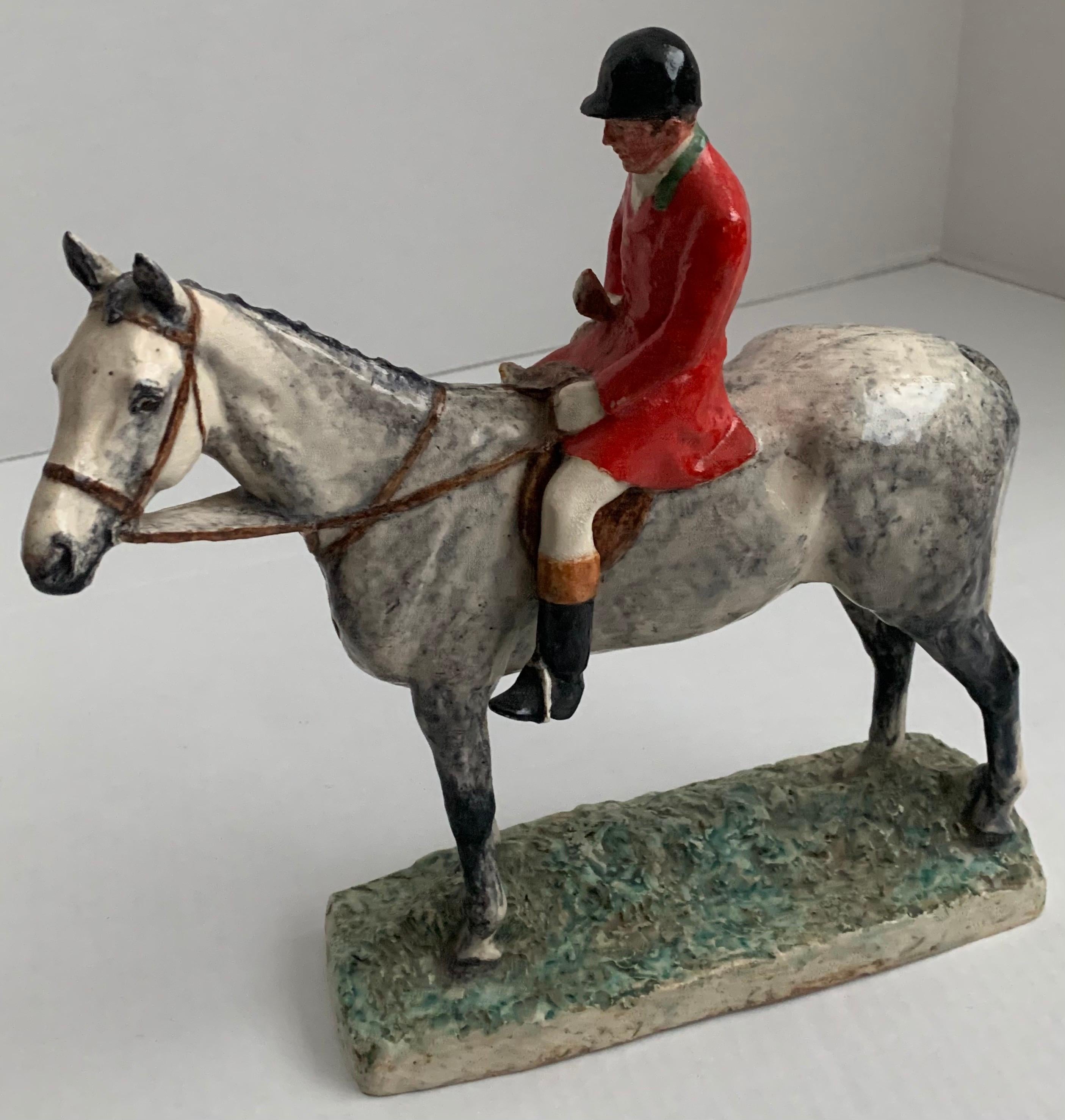 Country Kathleen Wheeler Crump Equestrian Figurine Ceramic Sculpture