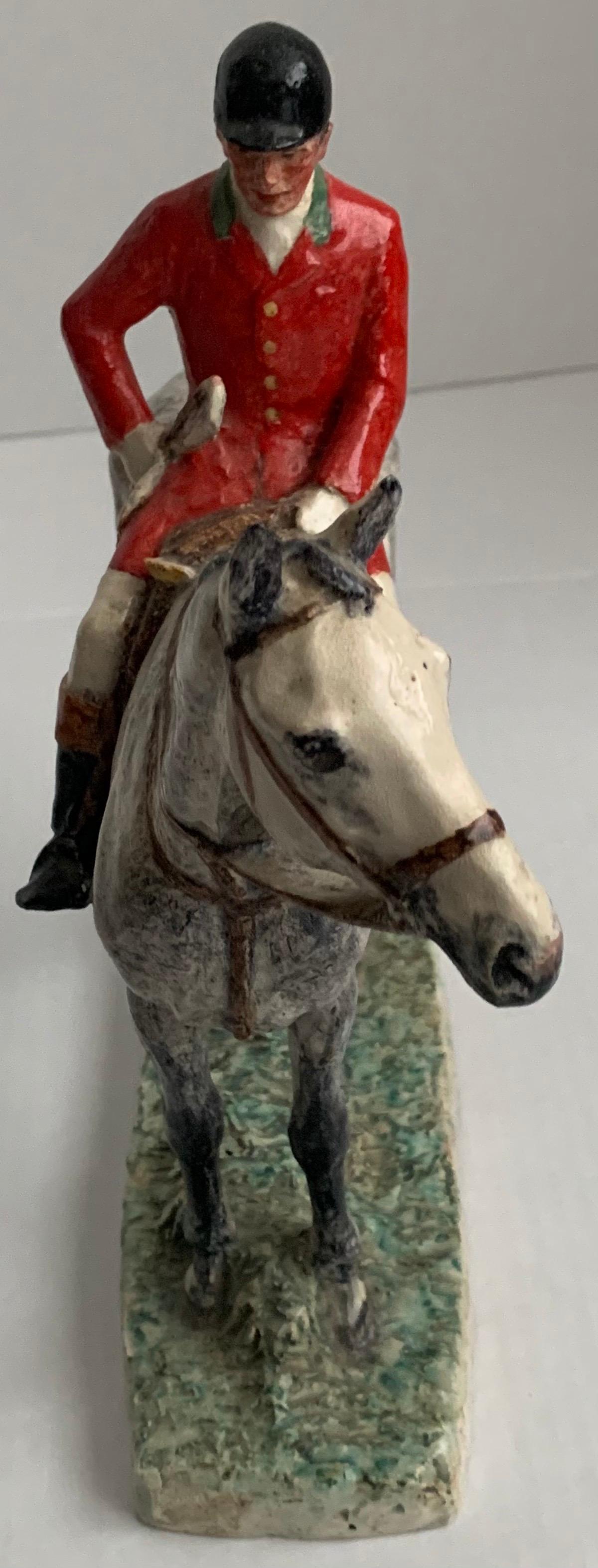 Kathleen Wheeler Crump Equestrian Figurine Ceramic Sculpture 1