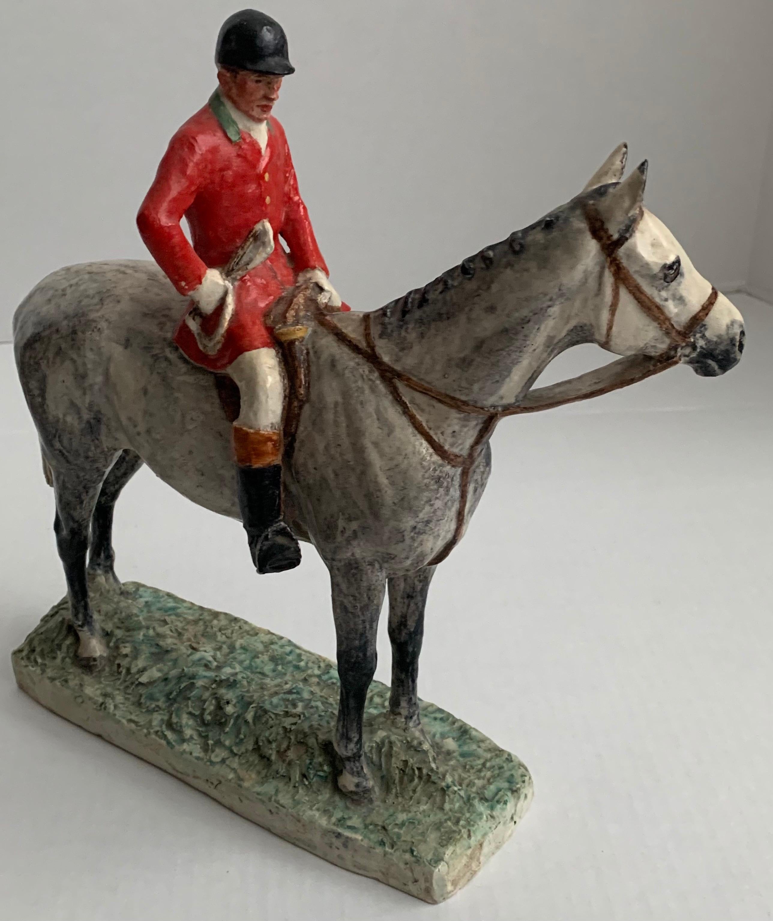 Kathleen Wheeler Crump Equestrian Figurine Ceramic Sculpture 2