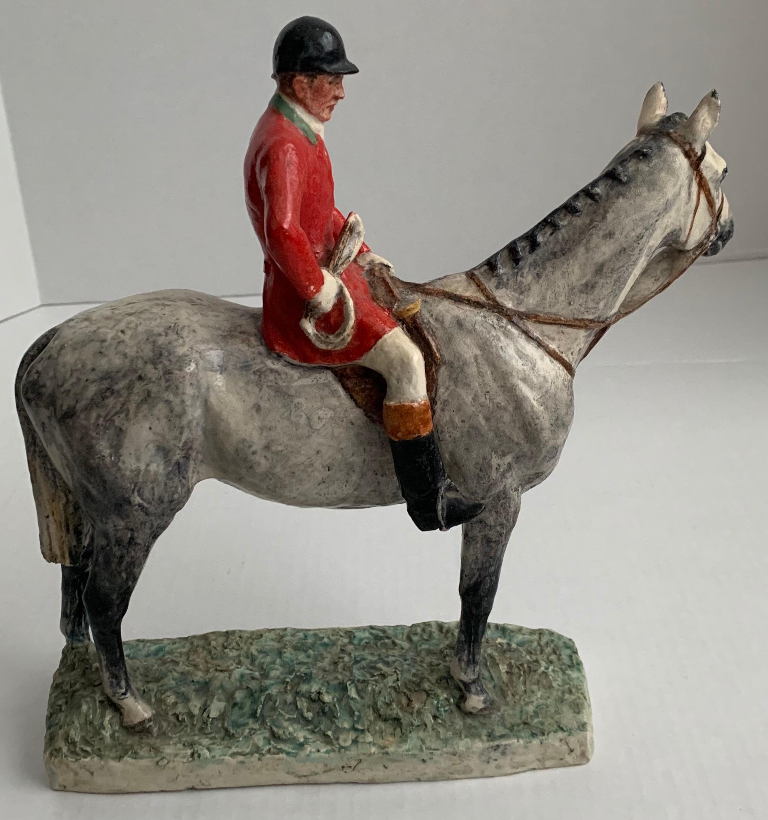 Kathleen Wheeler Crump Equestrian Figurine Ceramic Sculpture 3