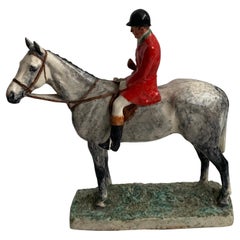 Kathleen Wheeler Crump Equestrian Figurine Ceramic Sculpture