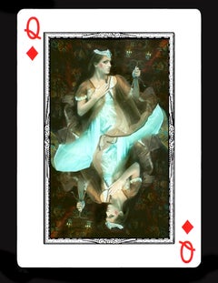 Queen of Diamonds – Unterwasserfotografie, zeitgenössisches Metallic-Papier 