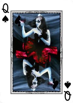 Queen of Spades- underwater photography, archival metallic paper contemporary 