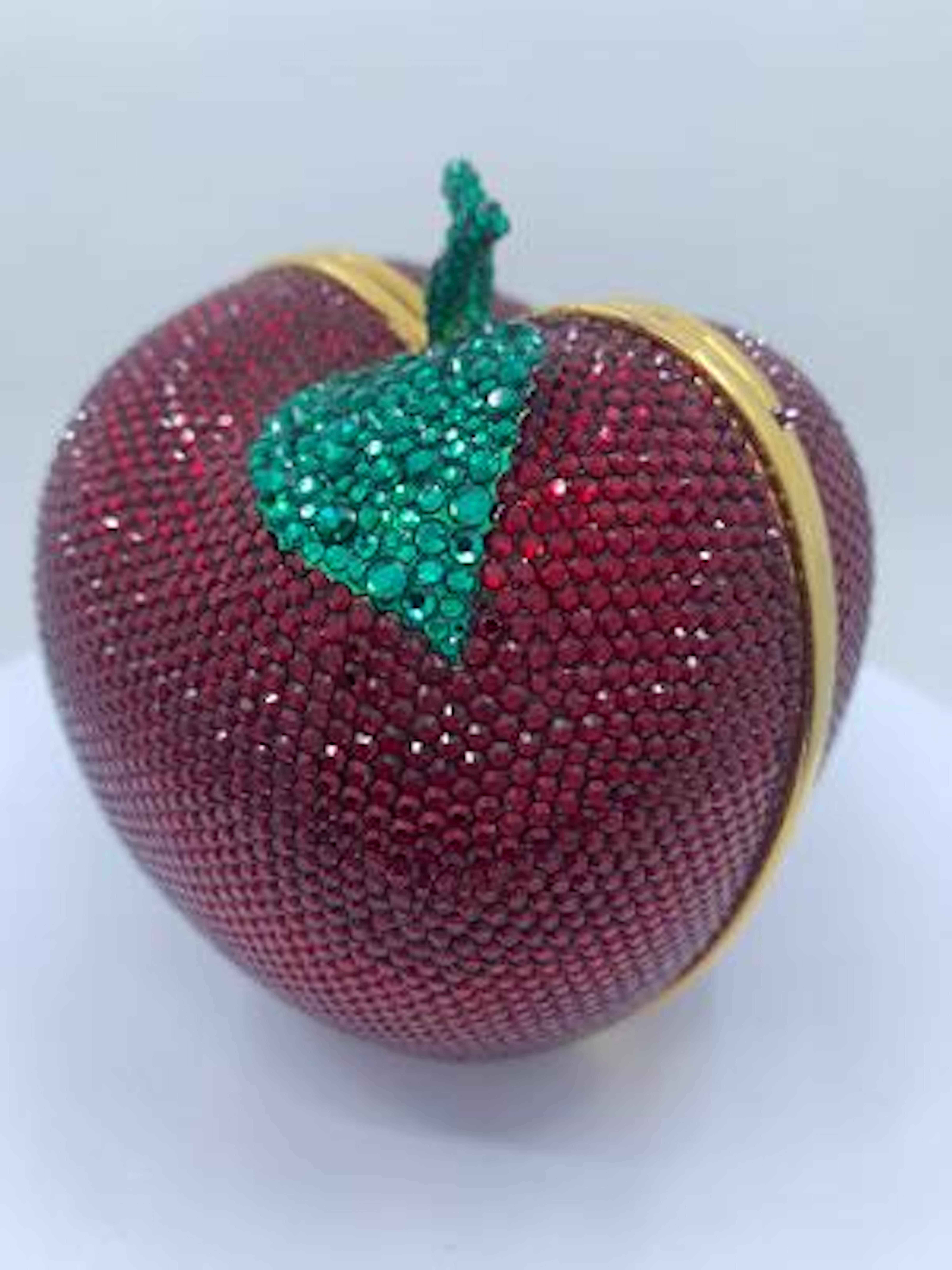 Kathrine Baumann Beverly Hills Snow White's Red Apple Minaudiere Evening Bag For Sale 5