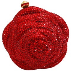 Kathrine Baumann Beverly Hills Rote Rose Swarovski Minaudière