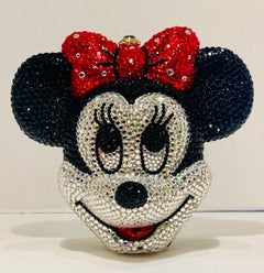 Kathrine Baumann Minnie Mouse Disney Swarovski Crystal Miniaudiere Evening Bag