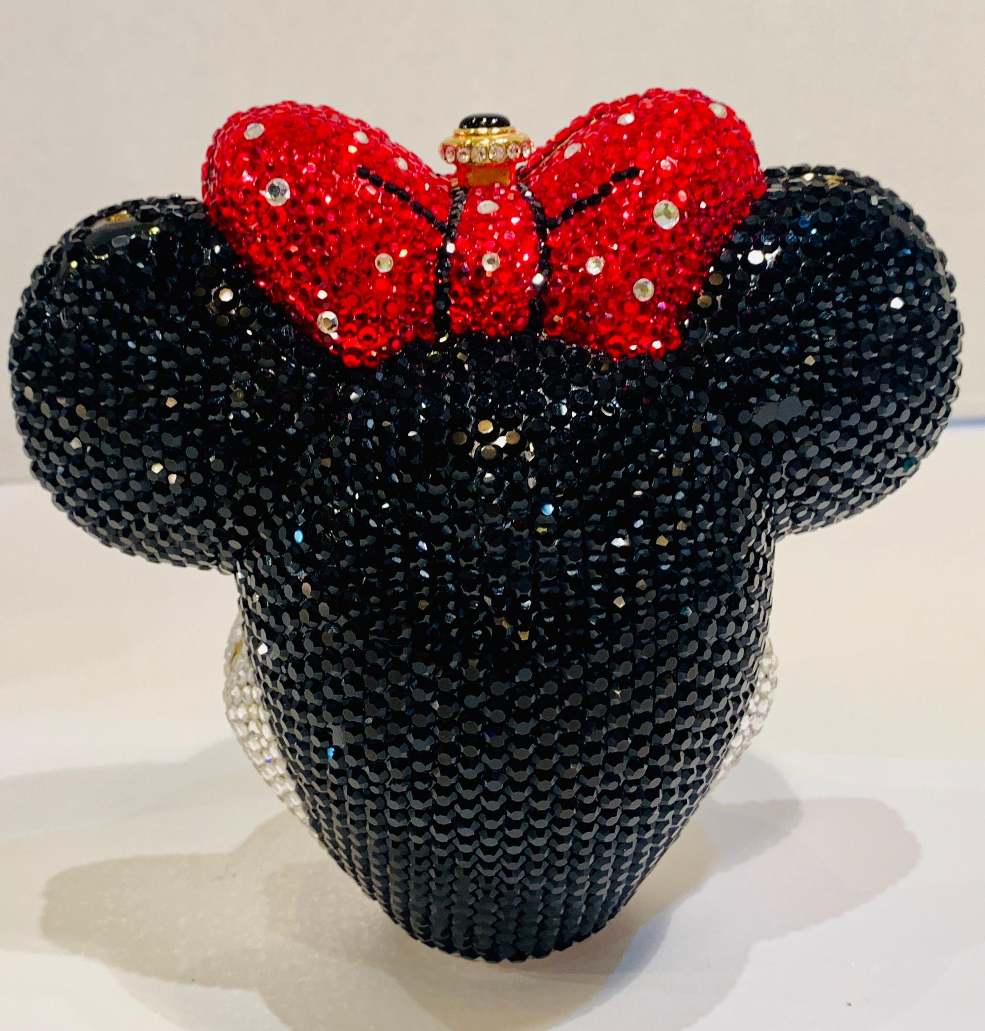 Women's Kathrine Baumann Minnie Mouse Disney Swarovski Crystal Miniaudiere Evening Bag