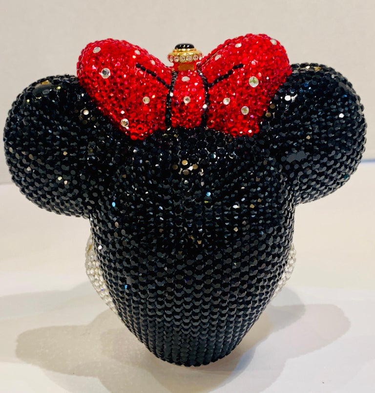 Kathrine Baumann Minnie Mouse Disney Swarovski Crystal Miniaudiere Evening  Bag at 1stDibs