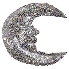 Vintage Kathrine Baumann Swarovski Moon Belt Buckle