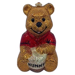 Retro Kathrine Baumann Winnie the Pooh With Honey Pot Crystal Miniaudiere Evening Bag