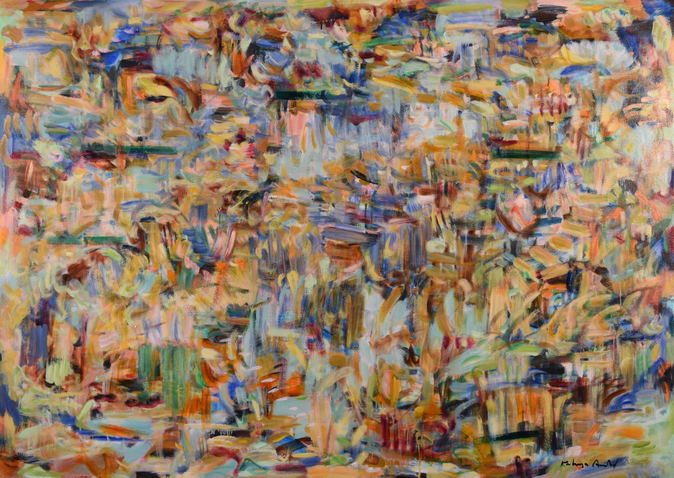 "Hier und Jetzt", Contemporary, Abstrakt, Ölgemälde, Leinwand – Painting von Kathryn Arnold
