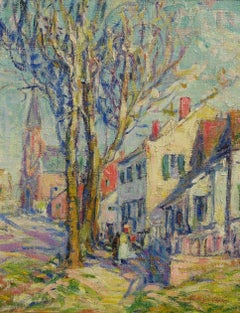 Provincetown Painting, Oil on Board. Important Woman American Impressionist