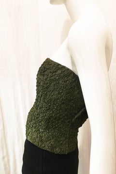 Kathryn Dianos Green Metallic Tube Top