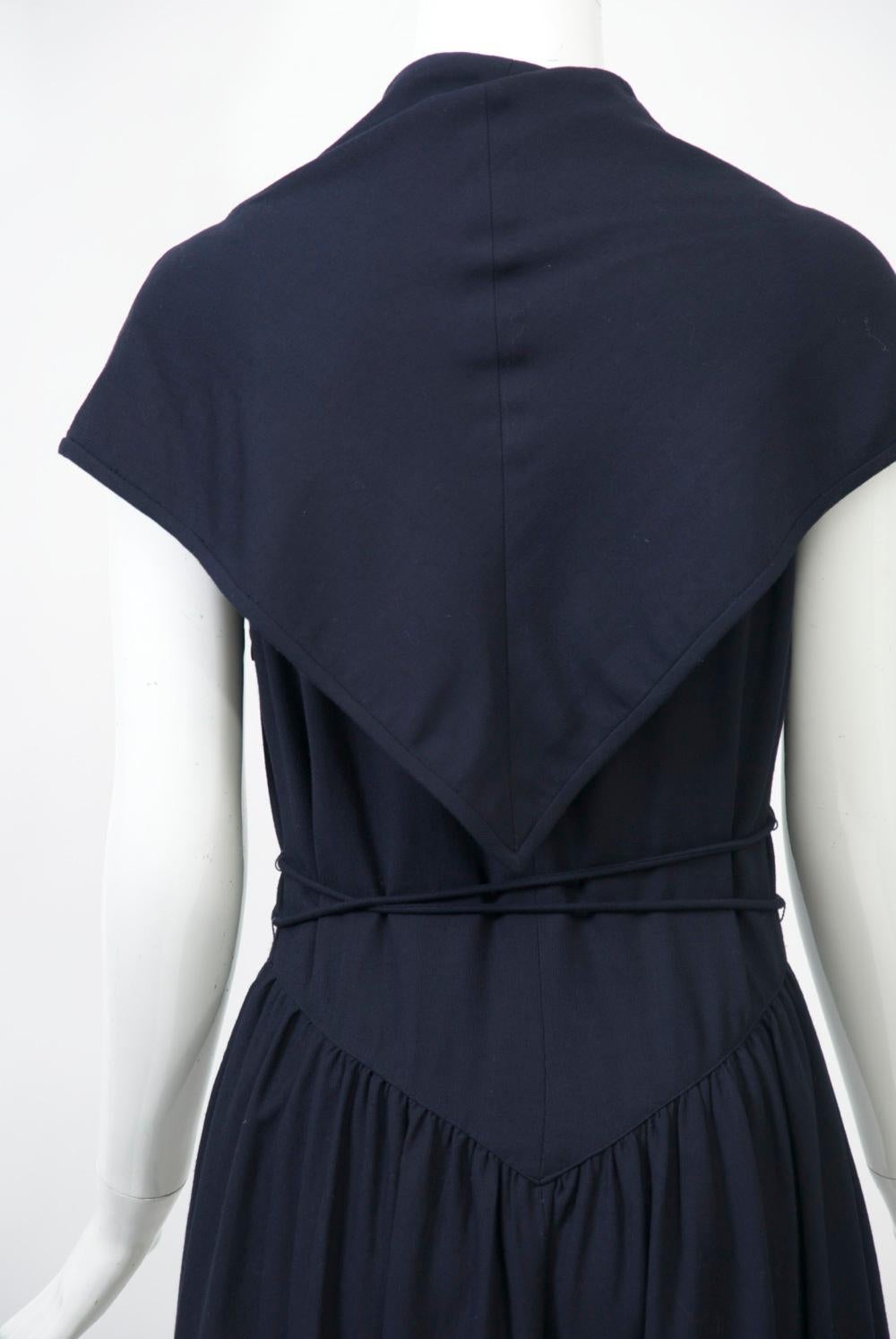 Kathryn Dianos Navy Maxi Dress For Sale 1