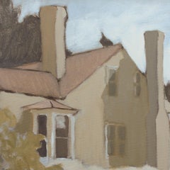 „Bleak House 7-13-2020“ – Pleinairlandschaft – architektonisches Gemälde